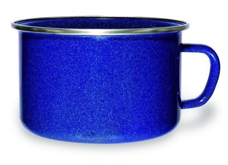 HERVIDOR DE PELTRE AZUL. 16CM