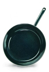 SARTÉN DE PELTRE VERDE. 22CM