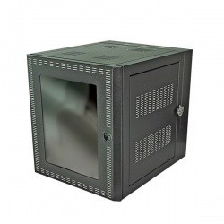 North System Gabinete para Montaje en Pared, 12UR, Negro Texturizado