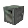 North System Gabinete para Montaje en Pared, 12UR, Negro Texturizado