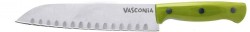 CUCHILLO SANTOKU 5" VERDE 0%GRASA