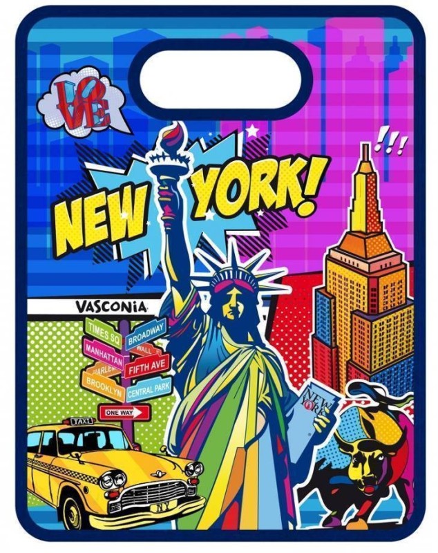 TABLA NY POP ART. 28X36CM.
