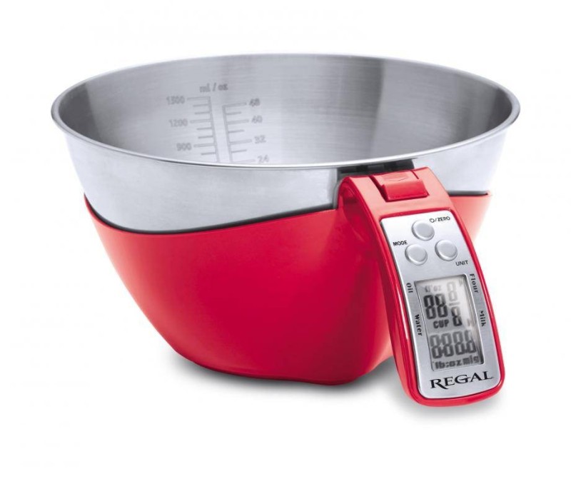 BASCULA MULTIUSOS ROJA. 1.5L.