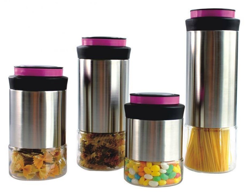 CANISTER INOX MOROCAN 4 PIEZAS