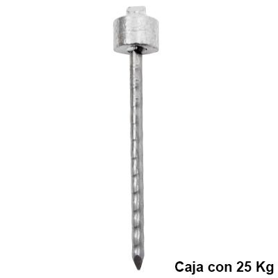 CLAVO CABEZA DE PLOMO CAJA 25 KG.