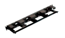 Belden Organizador Horizontal de Cables, 1U, Negro