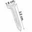 CLAVO CONCRETO 1 PULGADAS CAJA 10kgs NEGRO 44131x10 TRUPER.