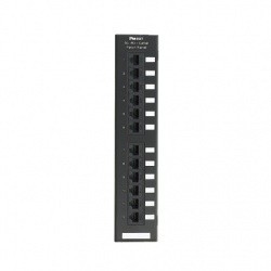Panduit Panel de Parcheo Cat6e, 12 Puertos, Negro