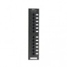 Panduit Panel de Parcheo Cat6e, 12 Puertos, Negro