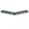Panduit Panel de Parcheo Angulado 24 Puertos, 1U, Negro