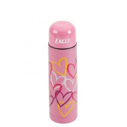 TERMO BALA ROSA CORAZONES. 500ML