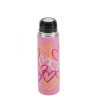 TERMO BALA ROSA CORAZONES. 500ML