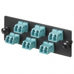 Panduit Panel de 6 Adaptadores de Fibra Óptica LC 10Gig