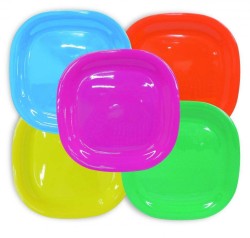 PLATO CUADRADO VIVANT MIX COLORS