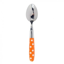 JUEGO DE CUBIERTOS POLKA DOTS NARANJA. 17PZAS