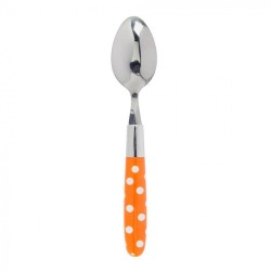 JUEGO DE CUBIERTOS POLKA DOTS NARANJA. 17PZAS
