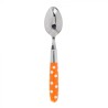 JUEGO DE CUBIERTOS POLKA DOTS NARANJA. 17PZAS