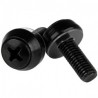 StarTech.com Paquete de 50 Tornillos de Montaje M6 x 12mm, Negro