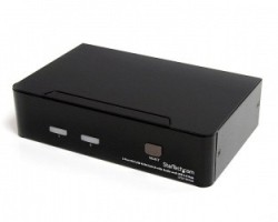 StarTech.com Switch KVM de 2 Puertos DVI con Hub USB 2.0 y Audio