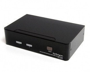 StarTech.com Switch KVM de 2 Puertos DVI con Hub USB 2.0 y Audio