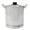 VAPORERA CON TAPA DE VIDRIO. 22CM