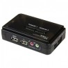 StarTech.com Switch KVM, USB, 2 Puertos, con Audio y Cables