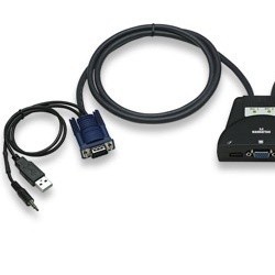 Manhattan Switch KVM 151245, 2x USB, 2x VGA