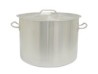 OLLA BAJA CON TAPA ACERO INOX 32X22 CMS