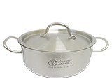 BUDINERA CON TAPA ACERO INOX 18 CMS