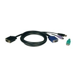 Tripp Lite Cable KVM P780-015, VGA (D-Sub) Macho - USB A Macho, 4.6...