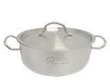 BUDINERA CON TAPA ACERO INOX 20 CMS