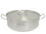 BUDINERA CON TAPA ACERO INOX 30 CMS