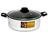 CACEROLA 24 CMS ALUMINIO CON ANTIADHERENTE Y TAPA DE VIDRIO (4)