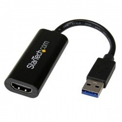 Startech.com Adaptador de Video USB 3.0 Macho - HDMI Hembra, Negro