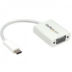 StarTech.com Adaptador de Video USB C - VGA, Blanco