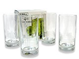 JUEGO 4 VASOS C/CORTE CROSSHATCH (1789226)