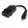 StarTech.com Cable Adaptador HDMI Macho - micro HDMI Hembra, 12cm, ...