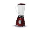 LICUADORA CLÁSICA ROJA CEPILLADA 1V PULSO, VIDRIO (4) MOD. M