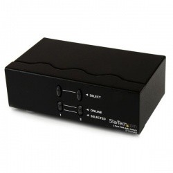 StarTech.com Switch Automático de Video VGA de 2 Puertos, 2 Salidas...