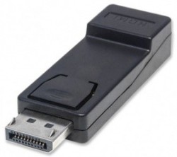 Manhattan Adaptador DisplayPort Macho - HDMI Hembra, Negro