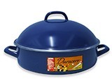 ARROCERA CACEROLA BAJA 28 CMS PELTRE DURACERO AZUL