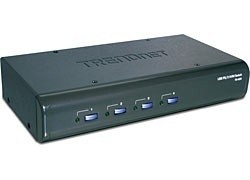 Trendnet Switch KVM TK-423K, USB PS2, 4 Puertos