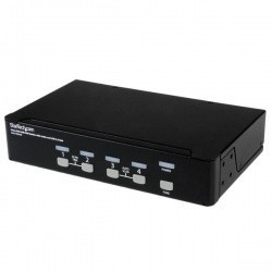 StarTech.com Switch KVM con Audio y Hub USB 2.0, Alámbrico, DVI USB...