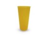 VASO TRANSPARENTE COLOR NARANJA 16 OZ. PLASTICO (15) MOD.