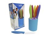 CUCHILLOS MULTICOLORES ANTIADHERENTE MOD. RCK-233