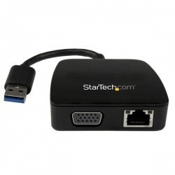 StarTech.com Mini Adaptador Docking Station USB 3.0 para Laptop, Gi...