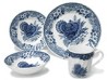 VAJILLA 16 PZAS PAVO AZUL