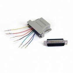 StarTech.com Adaptador Modular Serial DB25 Macho - RJ45 Hembra, Gris