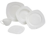 VAJILLA 4 PERSONAS CUADRADA 20 PIEZAS PLAIN WHITE IVAJ2011WHIT3