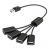 Vorago HUB HU-101 USB 2.0, 4 Puertos, Negro